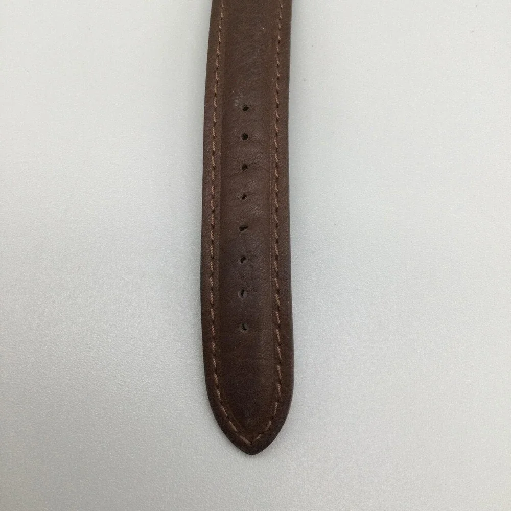 Fossil Mens Watch 36mm Stone on Copper Leather Classic Patina Case New Battery